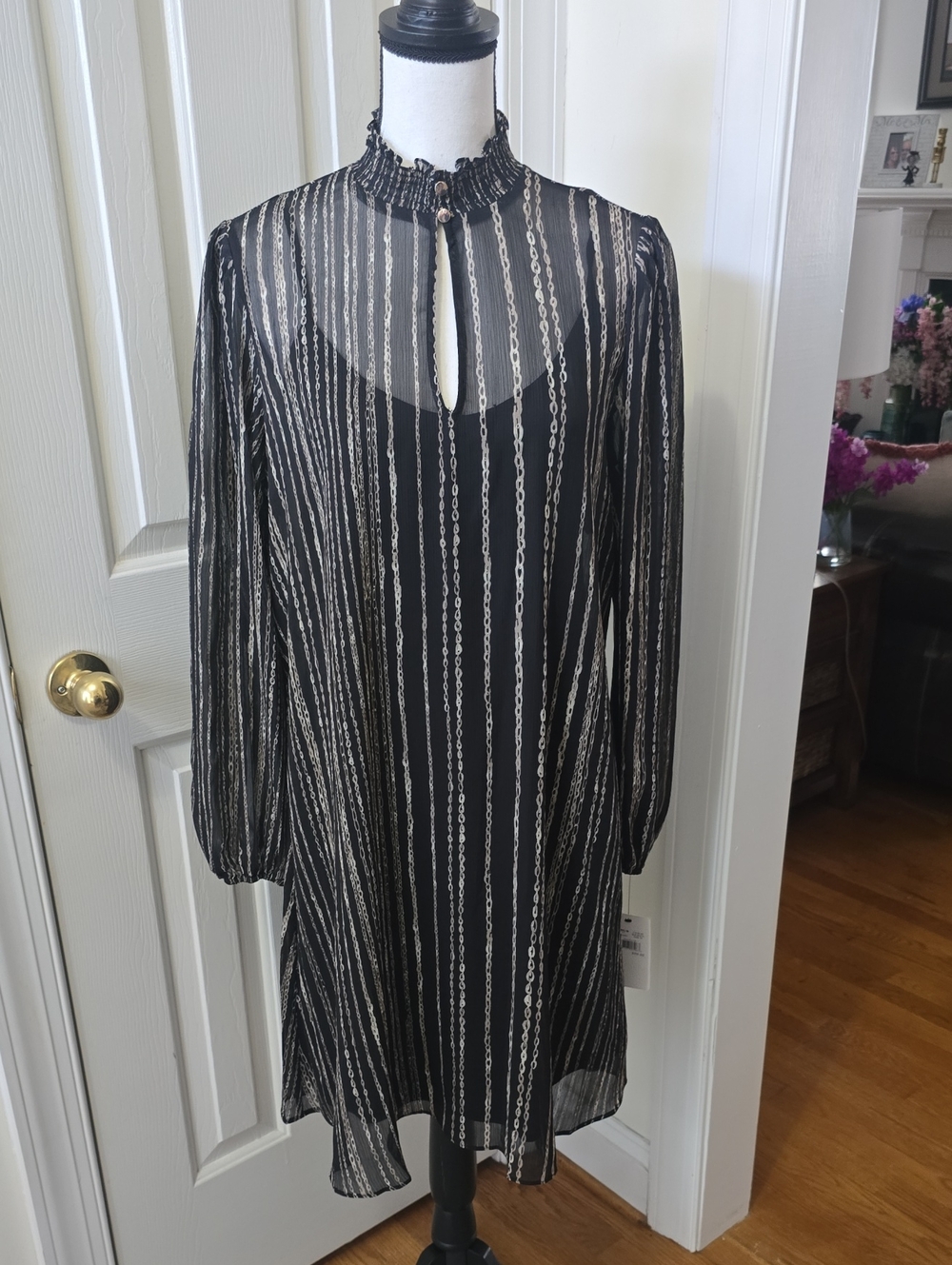 HARPER ROSE BRAND WOMEN'S BLACK LONG SLEEVES DRESS SIZE 10